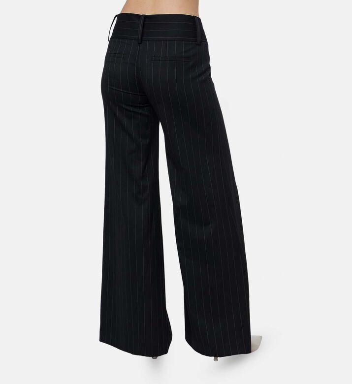 Alice and Olivia Stripe-print Wide-leg Pants, Model View