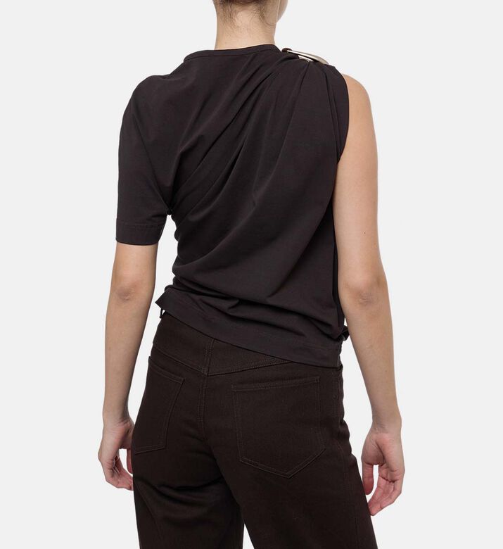 Christopher Esber Buckle-detail Short-sleeve T-shirt, Model View