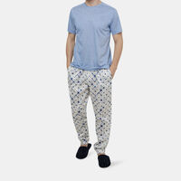 Cotton All-over Print Trousers