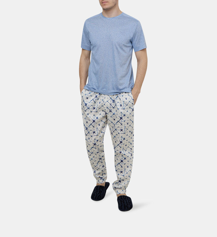 Cotton All-over Print Trousers