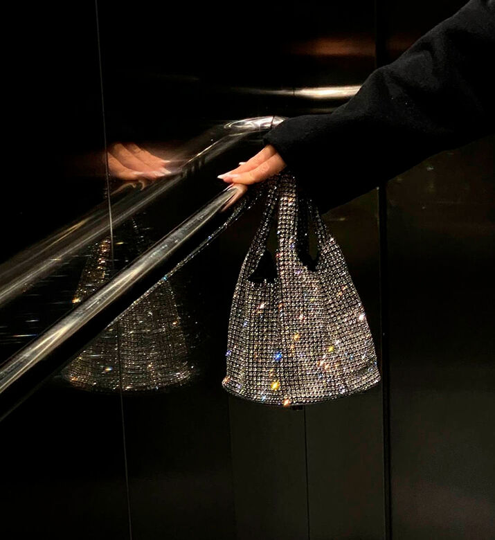 Brilly Rhinestones Hand Bag