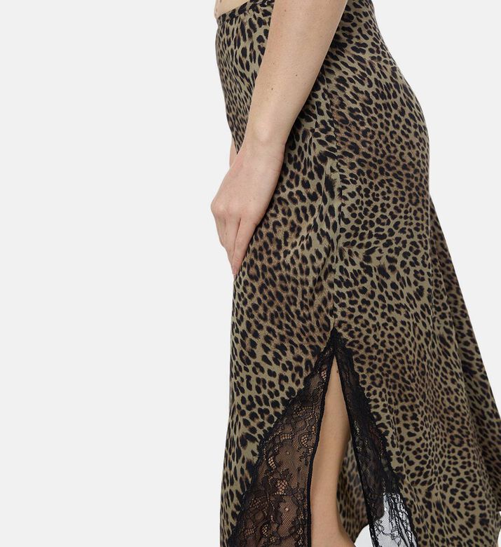 Zadig et Voltaire Leopard-print Flared Maxi Skirt, Model View