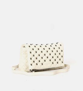 The Kooples Heritage Small Leather Skulls Bag, Off-white, Packshot View