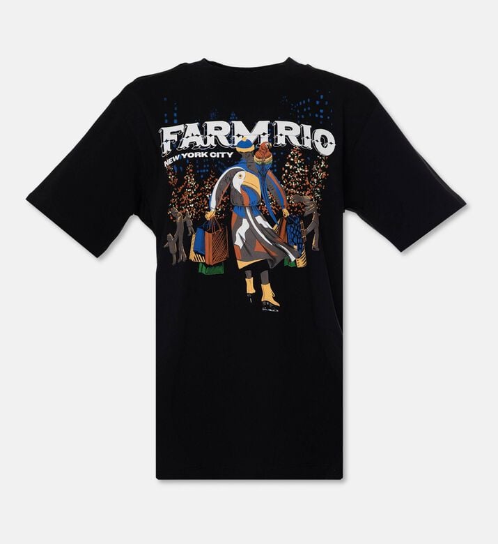 Farm Rio Nyc Shopping Printed T-shirt, Packshot View