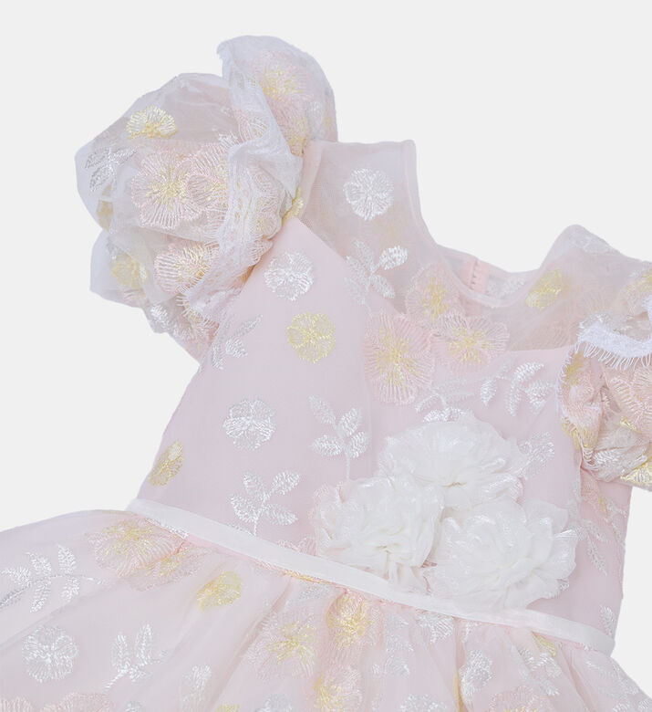 Aster Ruffled Flared Tulle Dress Aster Ruffled Flared Tulle Dress