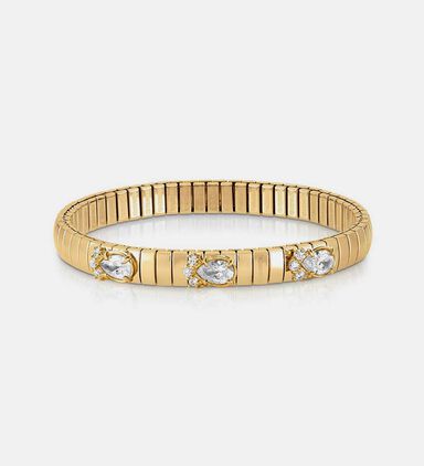 Multi-crystal Drop Design Stretch Bracelet
