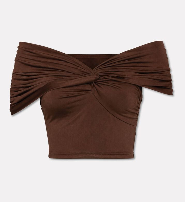 JW PEI Ruched Twist Off-shoulder Top, Packshot View