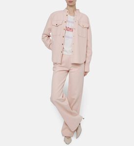 Forte-Forte Button Closure Denim Shirt, Model View