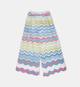 بنطال واسع بحزام للبنات الصغيرات