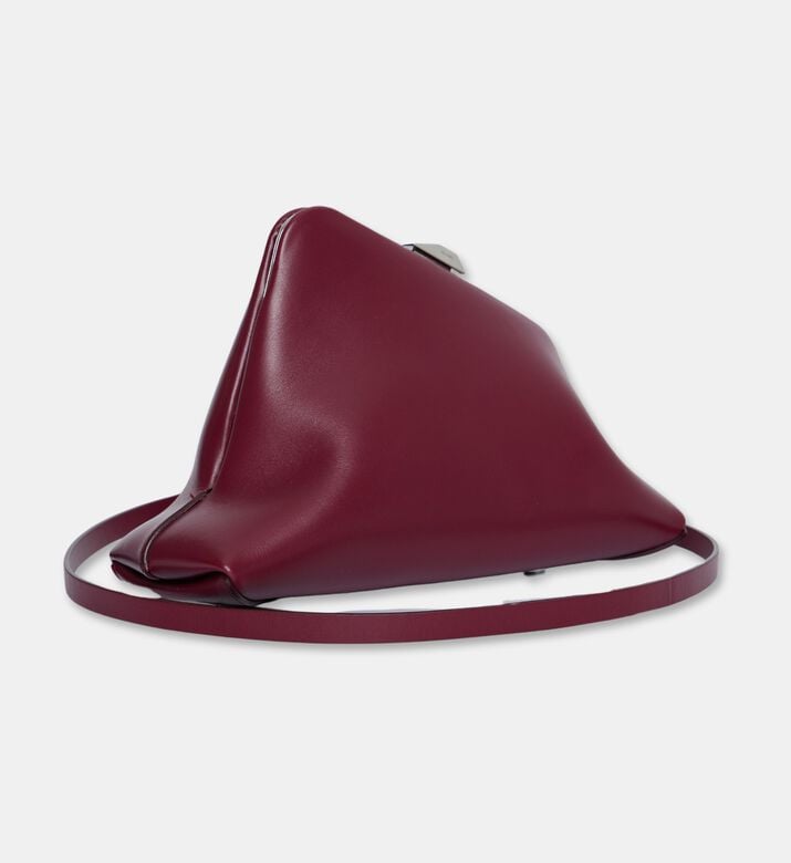 The Attico Day Off Small Shoulder Strap Clutch, Burgundy, Packshot View