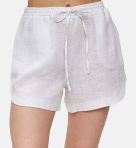 Godalia Elastic Waistband Shorts, Model View