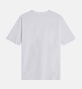 تيشيرت كلاسيكي بقصّة عادية بتطريز رأس ثعلب