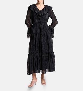 Carter and White Karina Burnout Polka Dot Maxi Dress, Model View