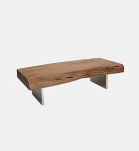 Home Deco and More Austin Acacia Wood Low Coffee Table, Packshot View