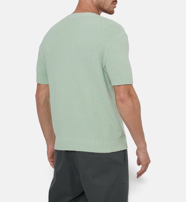 The Kooples Textured Knit Crewneck T-shirt, Model View