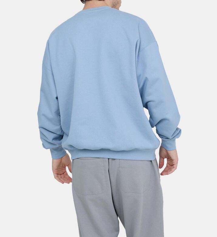 سويت شيرت تيري ناعم بياقة مستديرة