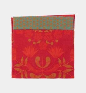 Jacquard Feerie Cotton Apron, Red, Packshot View