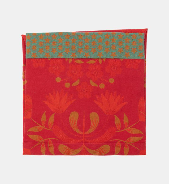 Jacquard Feerie Cotton Apron, Red, Packshot View