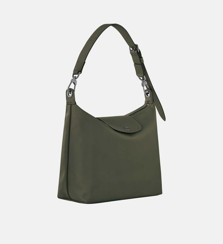 Longchamp Le Pliage Xtra Leather Hobo Bag, Dark-green, Packshot View