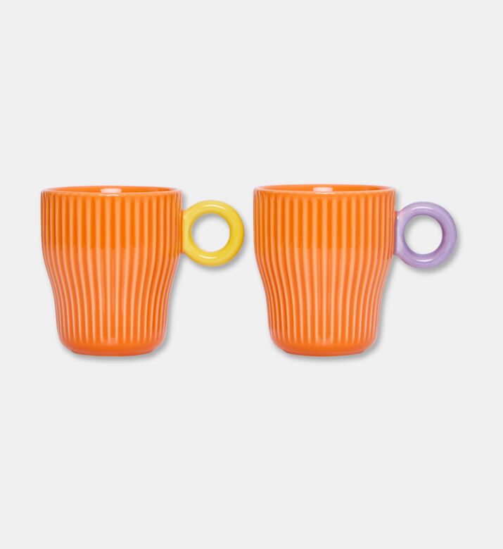 Easy Life Contrasted Handle 2-piece Coffee Espresso Cup Set, Packshot View