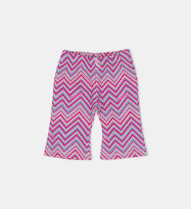 Baby Girl Zigzag Knitted Joggers
