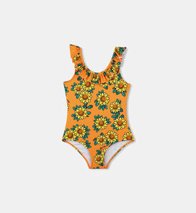 بدلة سباحة قطعة واحدة بطبعة أزهار