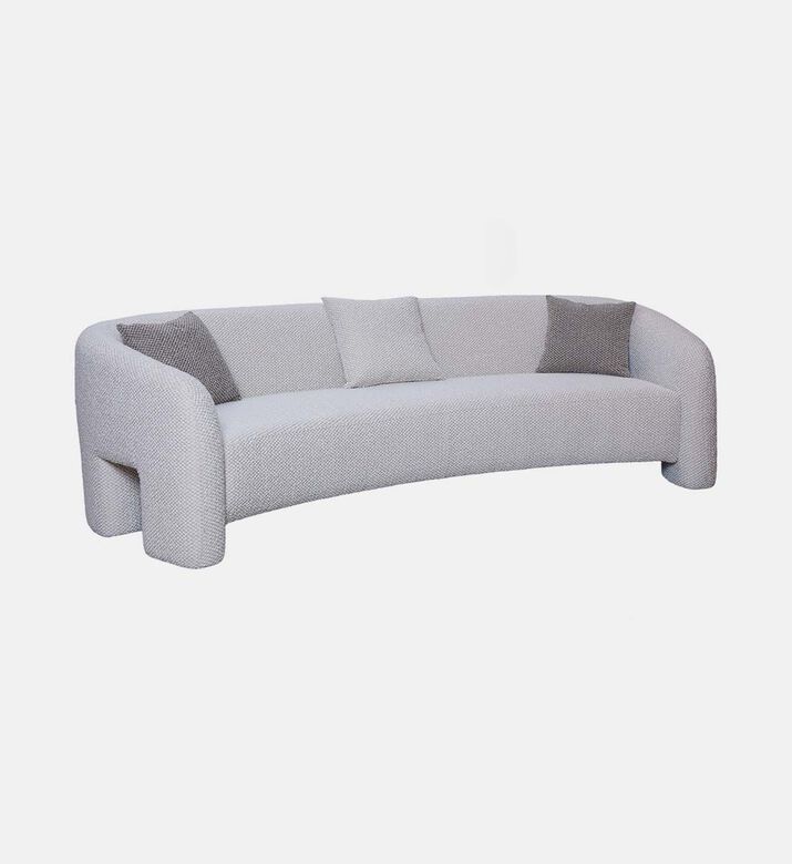 Home Deco and More 3-seater Rounded Design Sofa, Packshot View