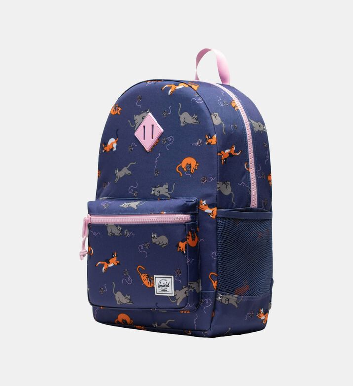 Grid Design Large Front Pocket Backpack