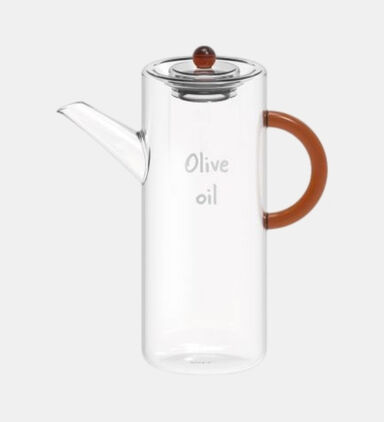 Glass Handled Oil Bottle