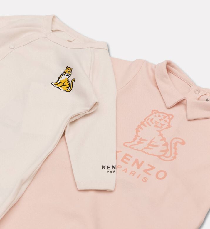Kenzo Organic Cotton Blue 2-piece Baby Pajamas Set, Light-pink, 12m, Packshot View