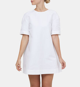 Cotton Crewneck T-shirt Dress