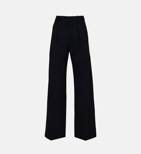 Pleats-detail Wide-leg Pants