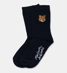 Maison Kitsune Socks Fox, Navy, S, Packshot View