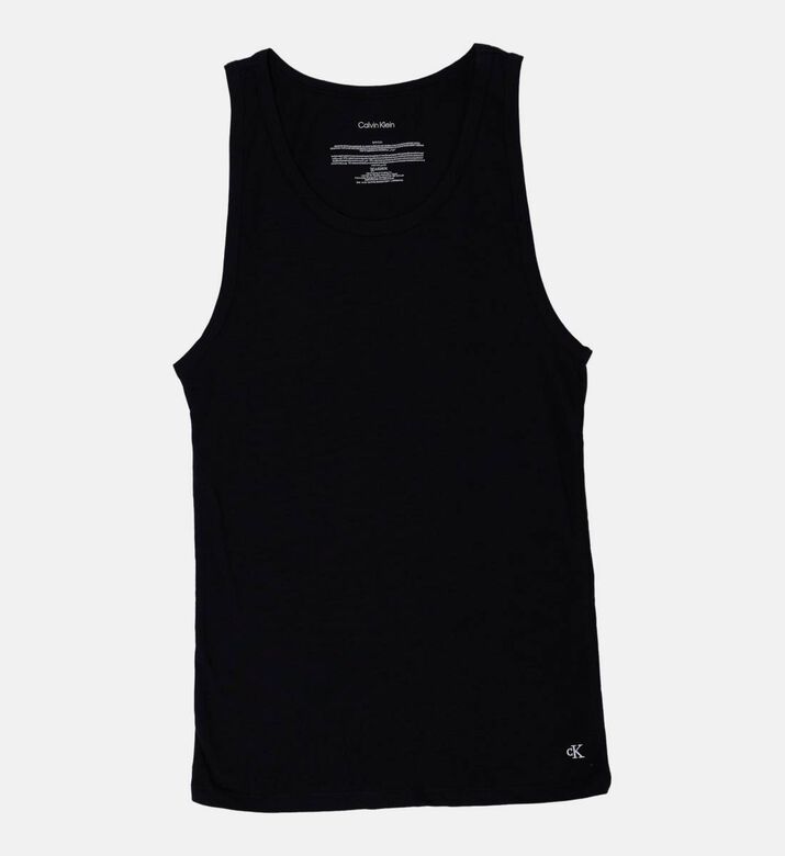 Calvin Klein Logo-embroidery 3-pack Tank Top, Black, L, Packshot View
