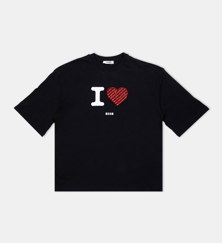 I Love Msgm Cotton T-shirt