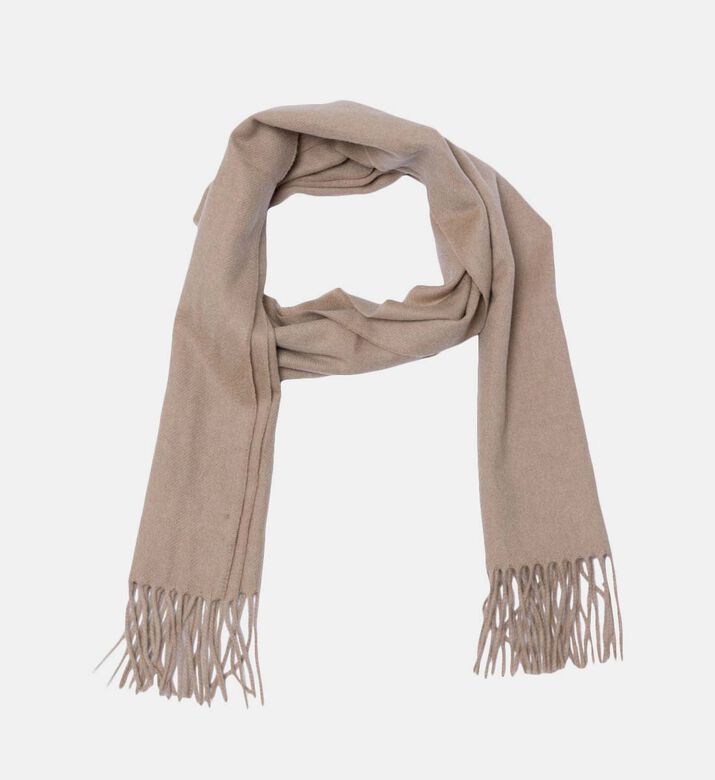 Wraparound Fringed Neck Scarf