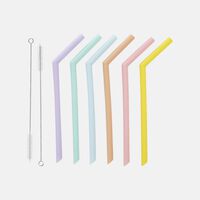 Me 2-brushes Straws 6-piece Set