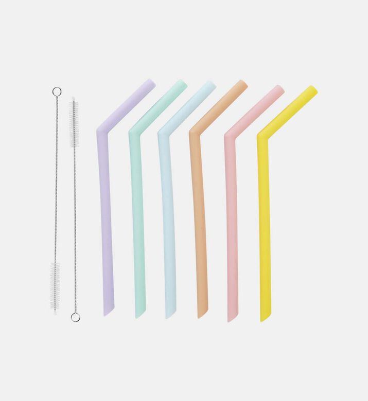 Me 2-brushes Straws 6-piece Set
