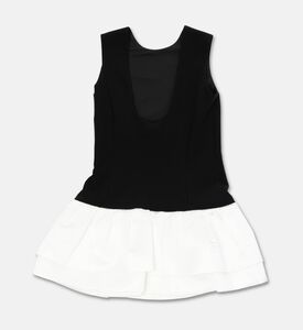 Twinset Contrast Ruffle Woven Dress, Packshot View