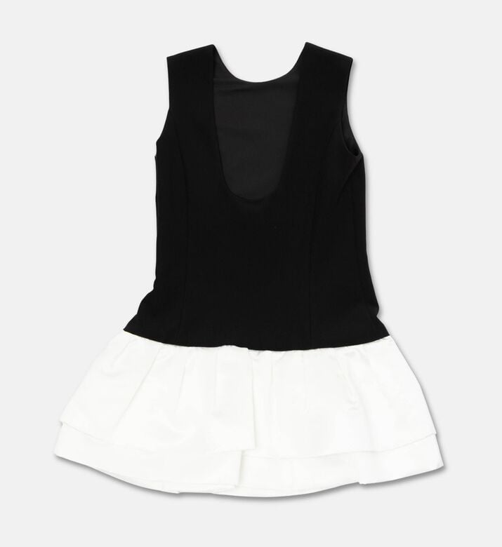 Twinset Contrast Ruffle Woven Dress, Packshot View