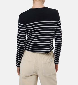 Maison Labiche Cardinoux Striped Cardigan, Model View