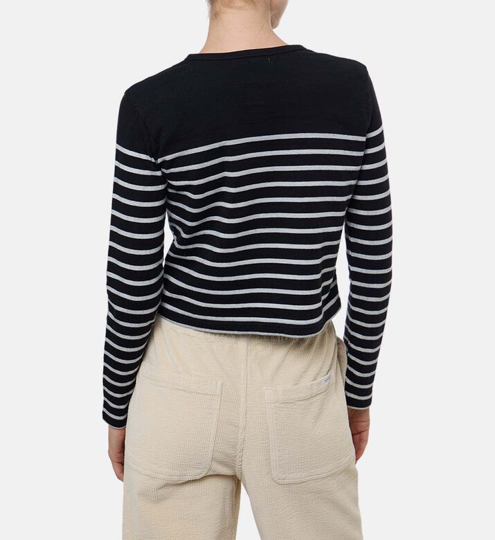 Maison Labiche Cardinoux Striped Cardigan, Model View