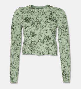 Alice and Olivia Floral Cropped Cardigan, Packshot View
