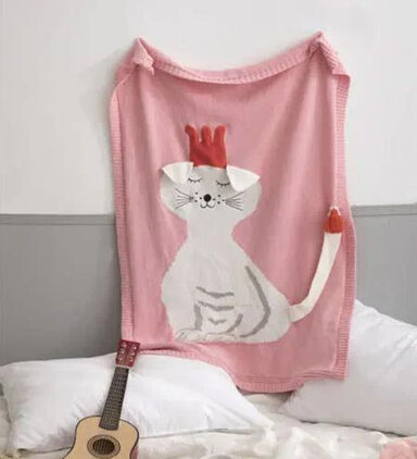 Cat Personalized Cotton Blanket