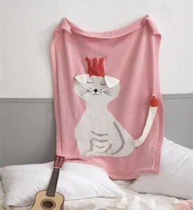 Cat Personalized Cotton Blanket Cat Personalized Cotton Blanket