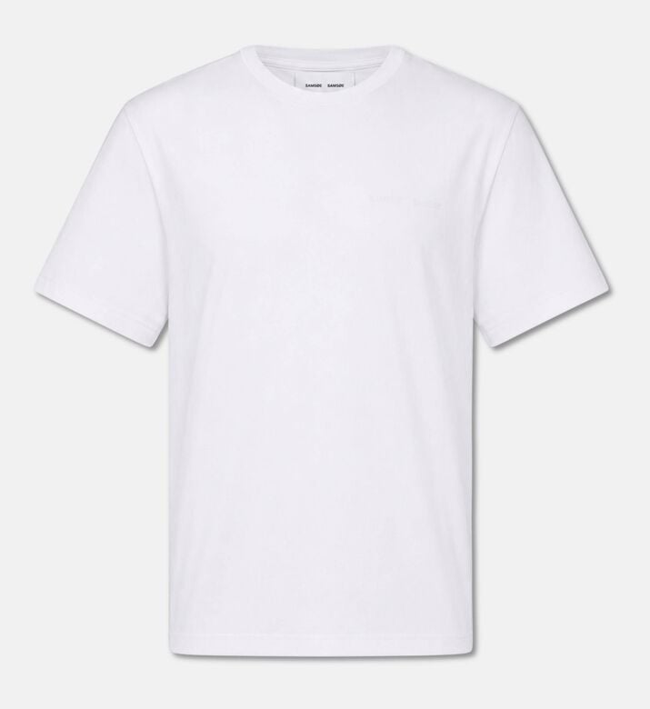 Samsoe Sajesper Cotton Crewneck T-shirt, White, M, Packshot View