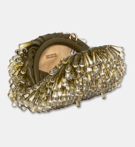 Cult Gaia Jaala Nano Beaded Clutch, Green, Packshot View