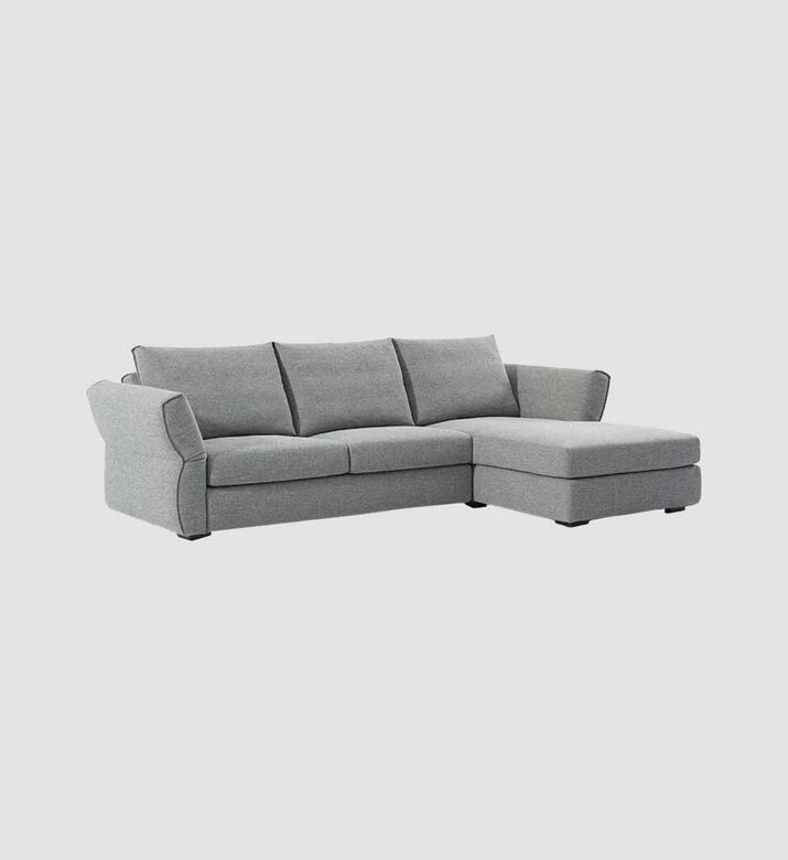 Home Deco and More Talent Right Hand Side Sofa Corner, Grey, Packshot View