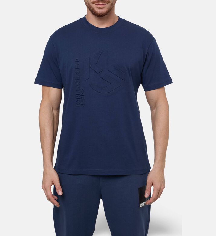 Karl Lagerfeld Embossed Logo T-shirt, Model View
