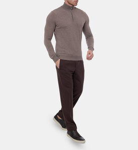 Corneliani Shirt Knit, Beige, 50, Model View